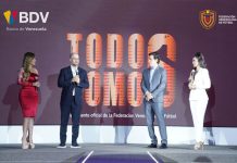 La selección de futbol venezolana se suma al equipo de Banco de Venezuela BDV